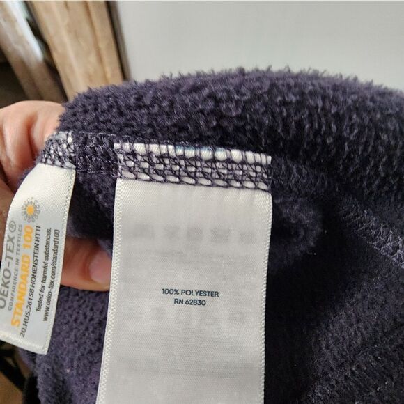 Lands End Vest Mens XL Black Full Zip Casual Mock Neck Casual Golf Soft Fleece - Picture 8 of 8